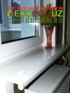 Подоконник в Ташкенте 157 укладка ламината таркет линолеум укладка териш Сирдарё  Tashkent