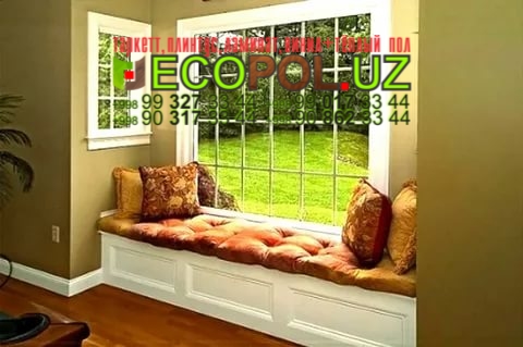 Подоконник в Ташкенте 229 пвх плитка таркетт ламинат линолеум укладка териш Фаргона  Tashkent