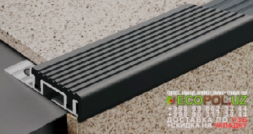  Порог, порожки, на лестницу 214 ламинат серый с фаской линолеум таркет укладка териш Жиззах  Tashkent